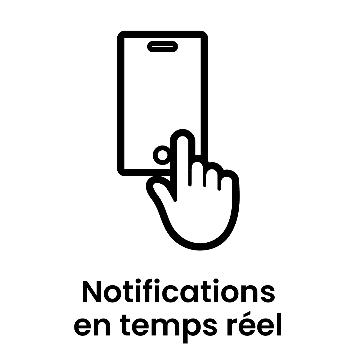 Pictogramme notification en temps réel 