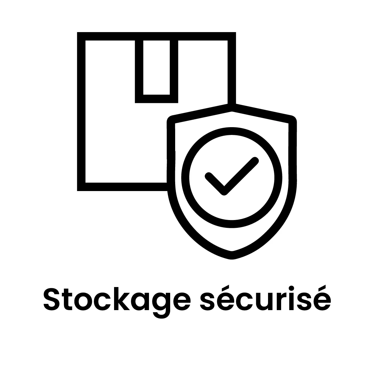 Pictogramme stockage sécurisé