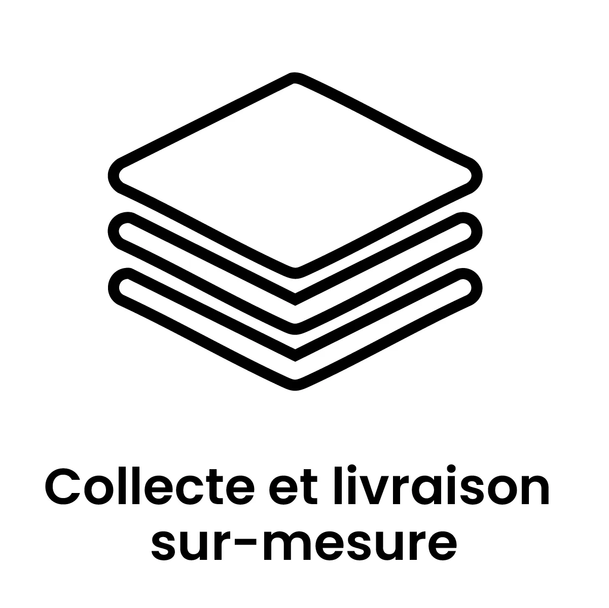 Pictogramme collecte et livraison sur-mesure