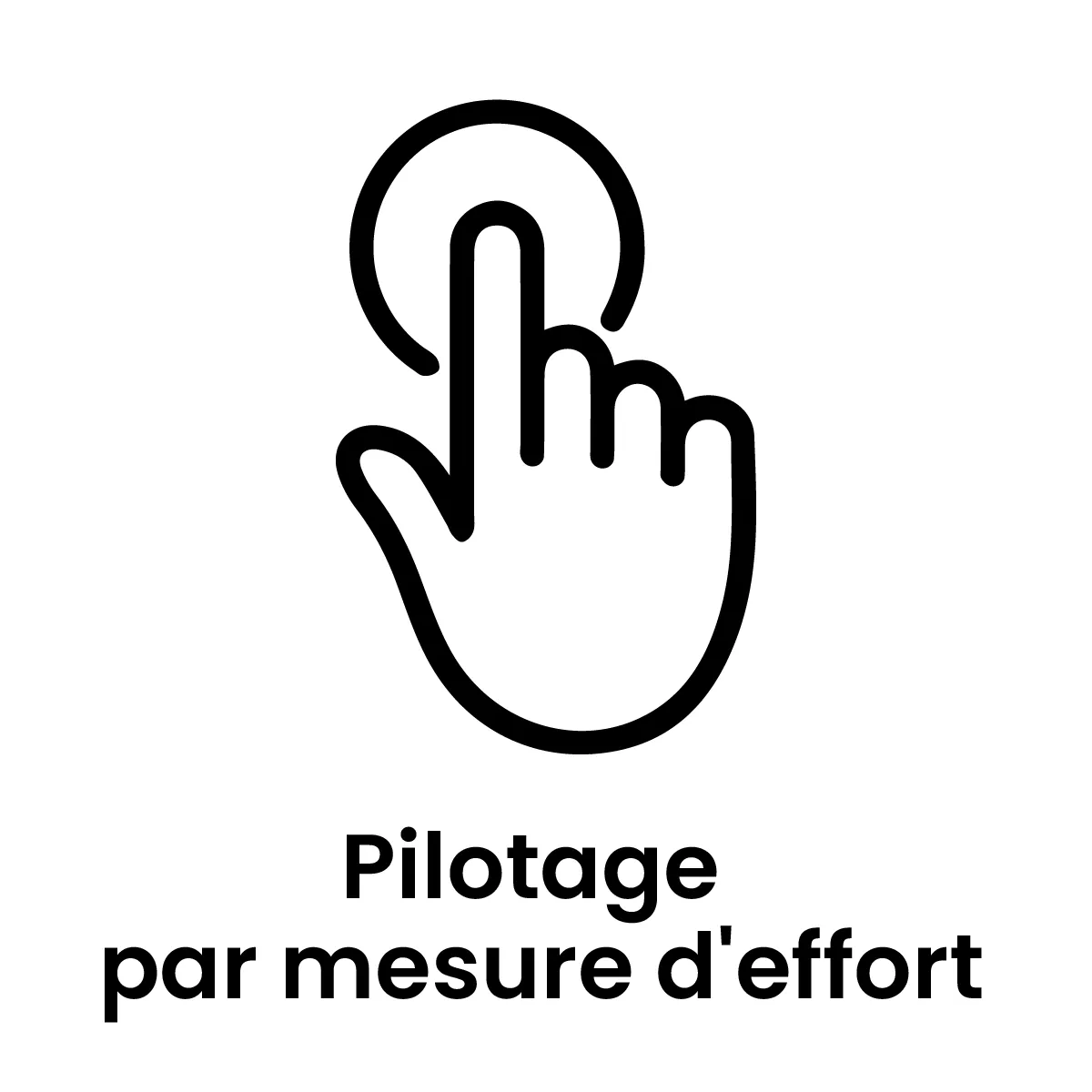 Pictogramme pilotage par mesure d'effort 