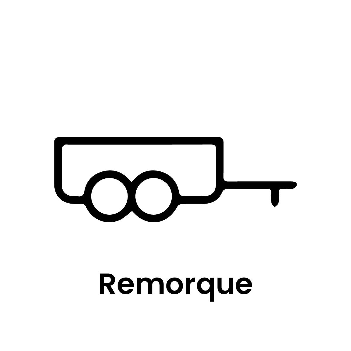 Pictogramme remorque