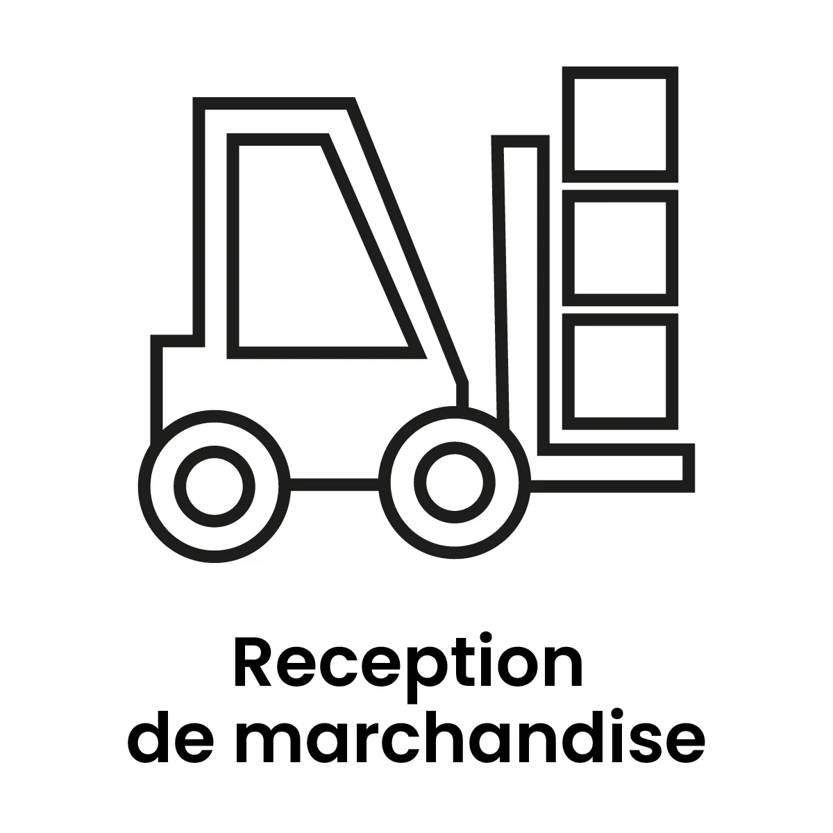 Pictogramme réception de marchandise 