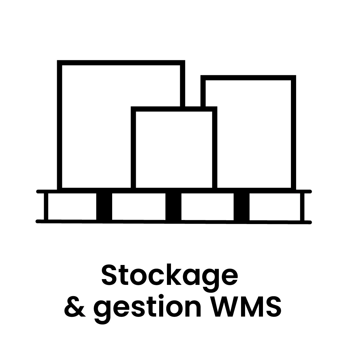 Pictogramme stockage et gestion WMS