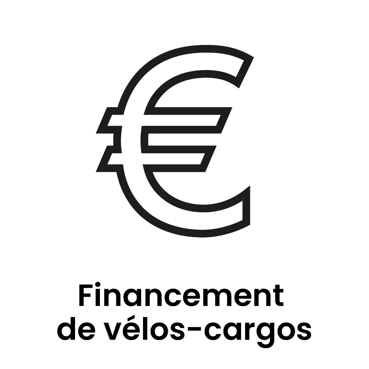 Pictogramme financement de vélos-cargos 