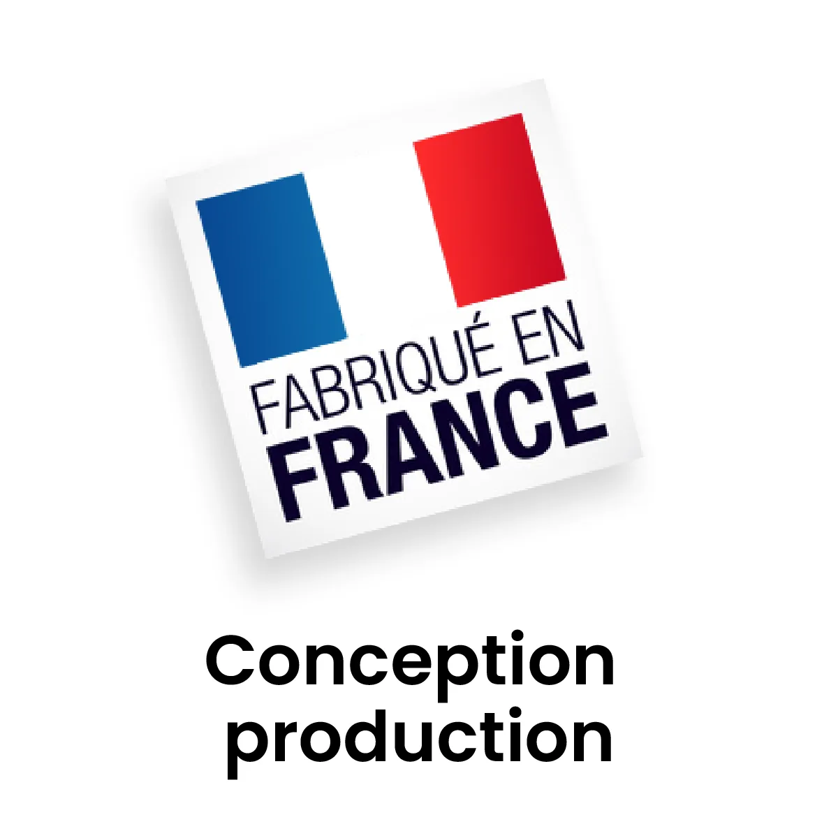 Pictogramme conception et production fabriqué en France 