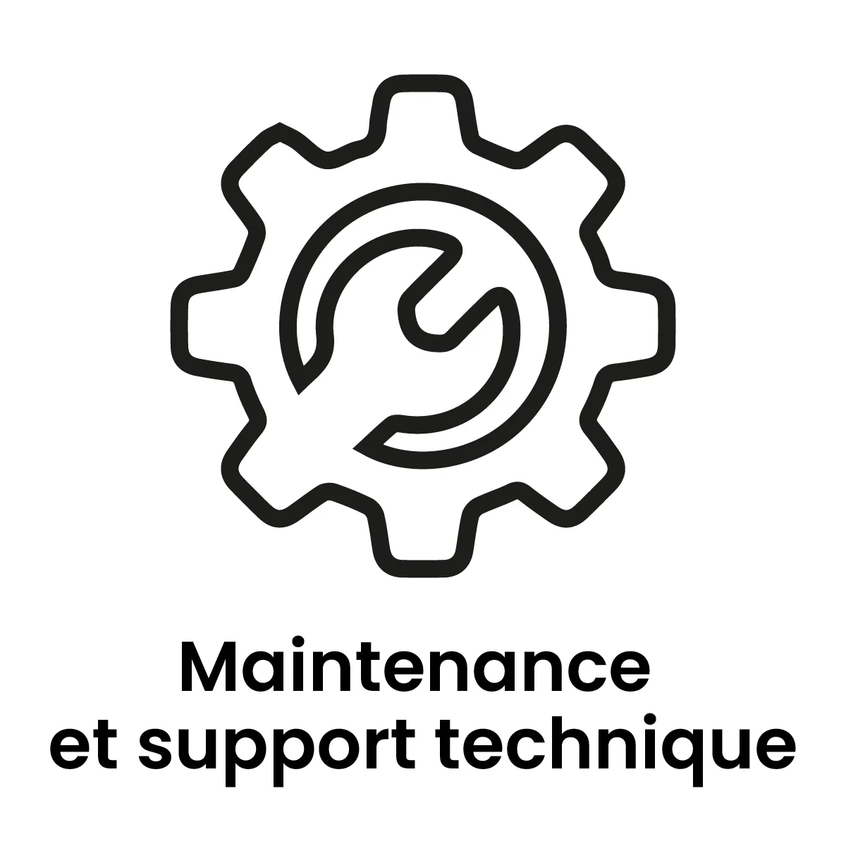 Pictogramme maintenance et support technique 